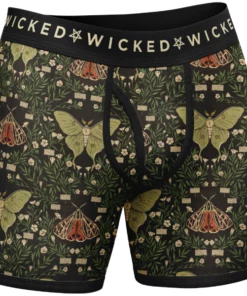 Wicked Clothes 'Floral Moth' Boxer Briefs
