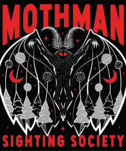 Wicked Clothes 'Mothman Sighting Society' Shirt New