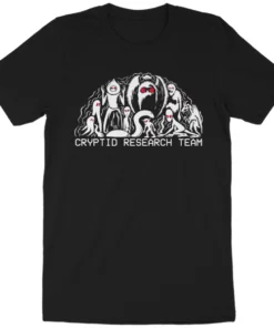 Wicked Clothes 'Cryptid Research Team' Shirt New