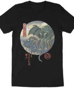 Wicked Clothes 'Cthulhu Ukiyo-e' Shirt