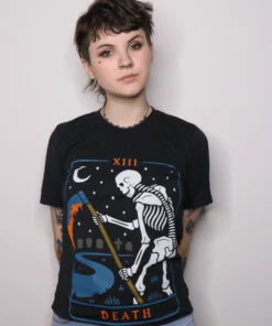 Wicked Clothes Death Tarot Shirt Bones