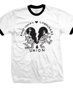 Wicked Clothes 'Emotional Labourers Union' Ringer Shirt