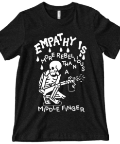 Wicked Clothes 'Empathy Is More Rebellious' Shirt New