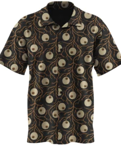 Wicked Clothes 'Eyeballs' Button-Up Shirt New