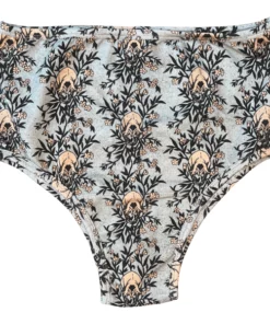 Wicked Clothes 'Floral Bats' High-Waisted Underwear New