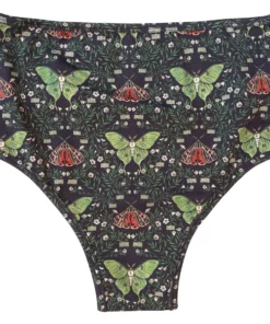 Wicked Clothes 'Floral Moth' High-Waisted Underwear