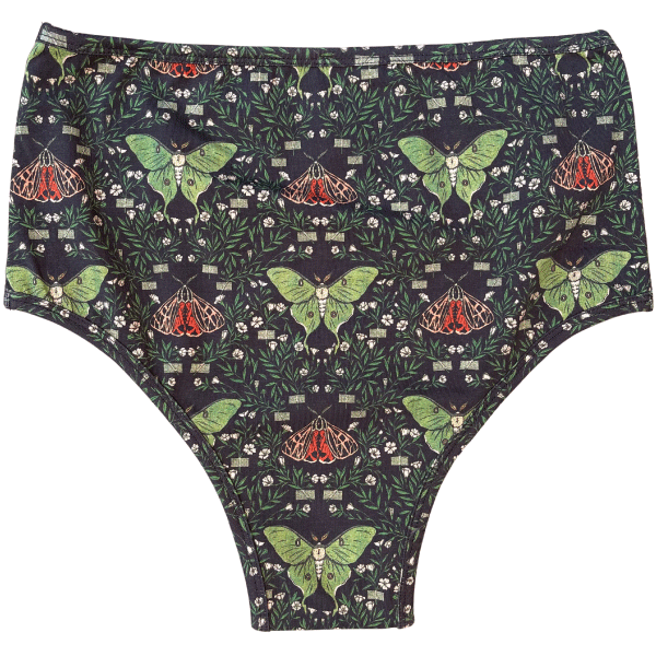 Wicked Clothes 'Floral Moth' High-Waisted Underwear 3 Wicked Clothes 'Floral Moth' High-Waisted Underwear