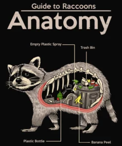 Wicked Clothes 'Raccoon Anatomy' Shirt