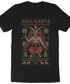 Wicked Clothes 'Hail Santa' Shirt New