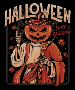 Wicked Clothes 'Halloween Is My Religion' Shirt New