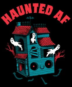 Wicked Clothes 'Haunted AF' Shirt New