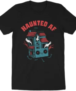 Wicked Clothes 'Haunted AF' Shirt New