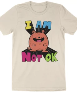 Wicked Clothes 'I Am Not OK' Shirt New