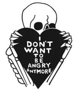 Wicked Clothes 'Don't Wanna Be Angry' Ringer Shirt New