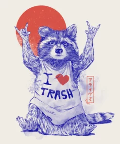 Wicked Clothes 'I Love Trash' Shirt