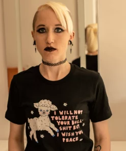 Wicked Clothes 'Wish You Peace' Shirt New