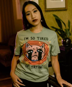 Wicked Clothes 'Tired Of Trying' Shirt New