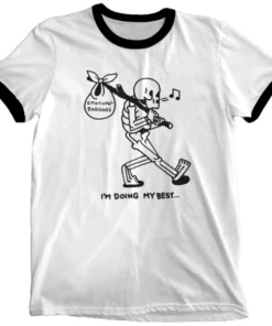 Wicked Clothes Emotional Baggage Ringer Shirt Bones
