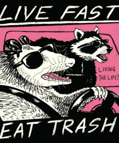 Wicked Clothes New 'Live Fast, Eat Trash' Shirt