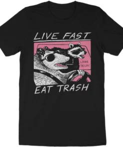 Wicked Clothes New 'Live Fast, Eat Trash' Shirt