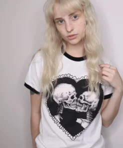 Wicked Clothes BESTSELLERS 'Love After Death' Ringer Shirt