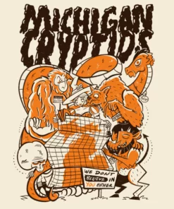 Wicked Clothes 'Michigan Cryptids' Shirt New