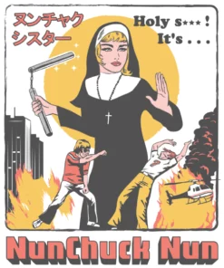 Wicked Clothes 'Nunchuck Nun' Ringer Shirt BESTSELLERS