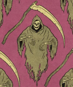 Wicked Clothes 'Pink Reaper' High-Waisted Underwear New 5 Wicked Clothes 'Pink Reaper' High-Waisted Underwear New