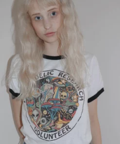 Wicked Clothes BESTSELLERS 'Psychedelic Research Volunteer' Ringer Shirt