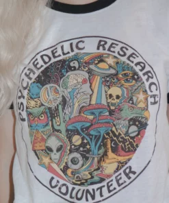 Wicked Clothes BESTSELLERS 'Psychedelic Research Volunteer' Ringer Shirt