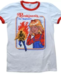 Wicked Clothes Paranormal Pyrokinesis For Beginners Ringer Shirt