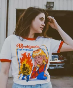 Wicked Clothes Paranormal Pyrokinesis For Beginners Ringer Shirt