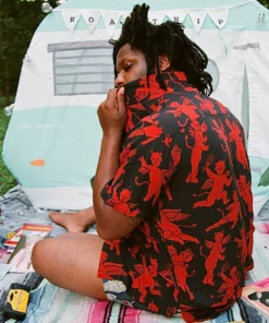 Wicked Clothes 'Little Devils' Button-Up Shirt New