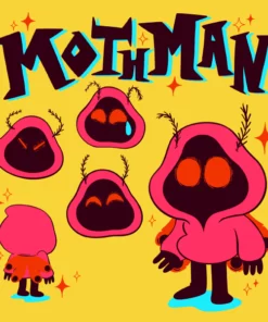 Wicked Clothes 'Retro Mothman' Shirt New