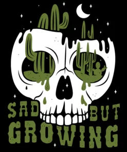 Wicked Clothes 'Sad But Growing' Shirt New