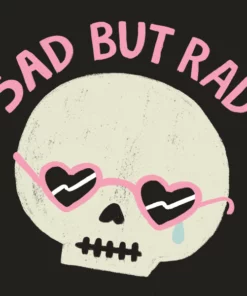 Wicked Clothes 'Sad But Rad' Shirt New