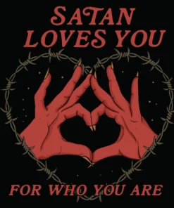 Wicked Clothes 'Satan Loves You' Shirt New