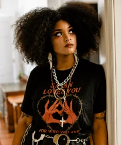 Wicked Clothes 'Satan Loves You' Shirt New