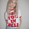 Wicked Clothes 'See You In Hell' Ringer Shirt