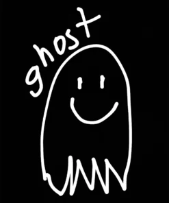 Wicked Clothes Black And White Ghost Sweatshirt