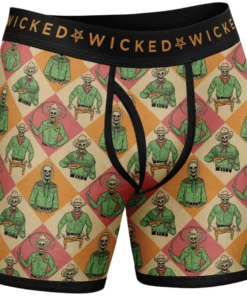 Wicked Clothes 'Skeleton Cowboys' Boxer Briefs New