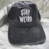 Wicked Clothes Black And White 'Stay Weird' Dad Hat