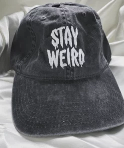 Wicked Clothes Black And White'Stay Weird' Dad Hat