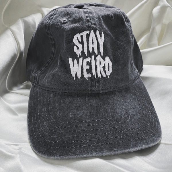 Wicked Clothes Black And White 'Stay Weird' Dad Hat