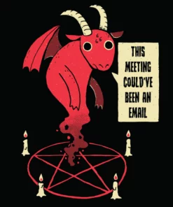 Wicked Clothes 'This Meeting' Shirt New