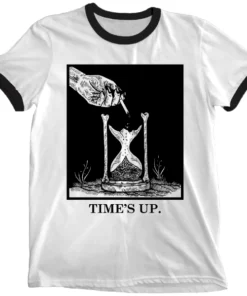 Wicked Clothes Time's Up Ringer Shirt
