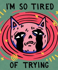 Wicked Clothes 'Tired Of Trying' Shirt New