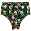 Wicked Clothes 'Tropical Skulls' High-Waisted Underwear New 1 Wicked Clothes 'Tropical Skulls' High-Waisted Underwear New
