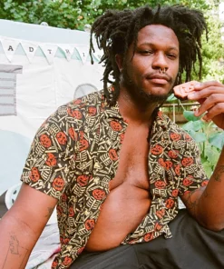 Wicked Clothes New 'Pumpkin King' Button-Up Shirt