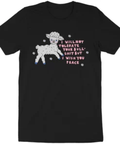 Wicked Clothes 'Wish You Peace' Shirt New